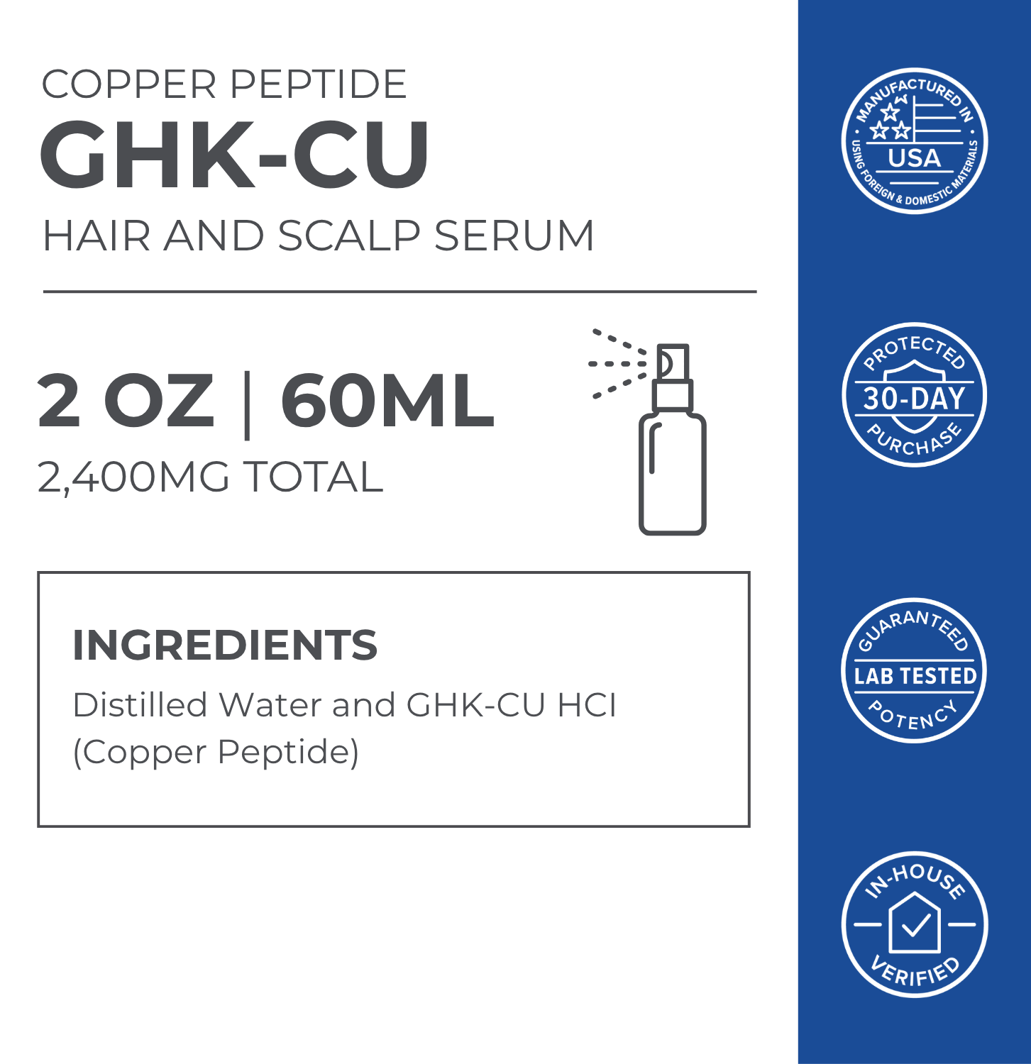 GHK-Cu Copper Peptide Hair & Scalp Serum